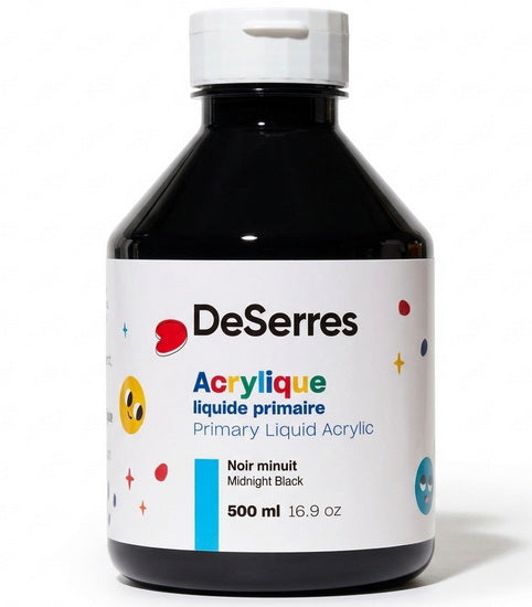 Acrylique liquide primaire noir minuit - 500ml