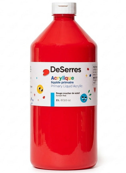 Primary Liquid Acrylic Sunset Red- 2l