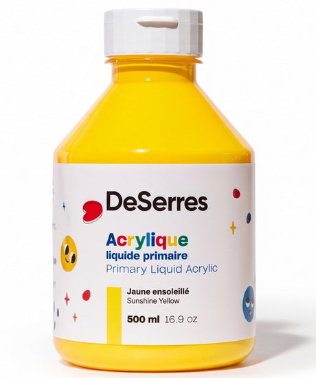Acrylique liquide primaire jaune rayon de soleil - 500ml