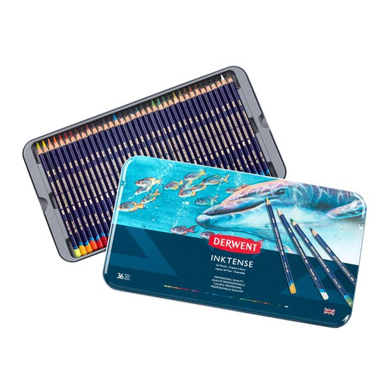 Ens. 36 crayons hydrosolubles Inktense