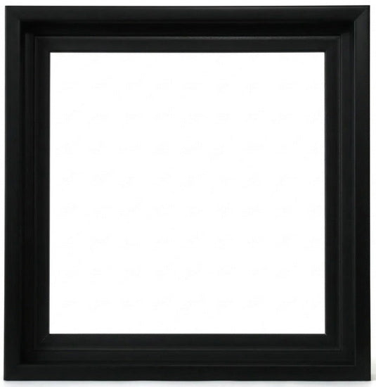 Cadre flottant musée noir - 24x24po