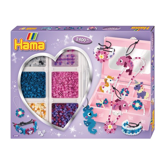 Boîte activité hama - fenêtre coeur