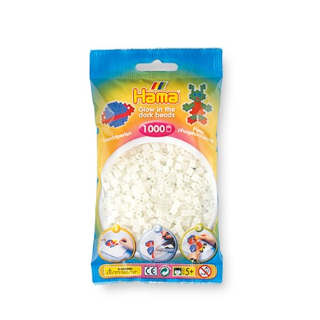 Pqt. 1000 perles hama midi - phosphorescent