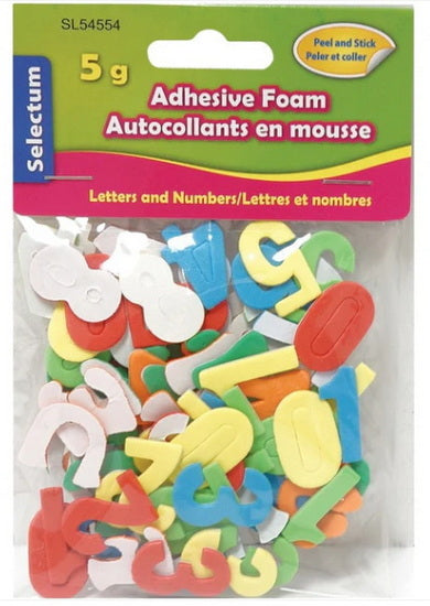 Adhesive Foam Letters and Numbers