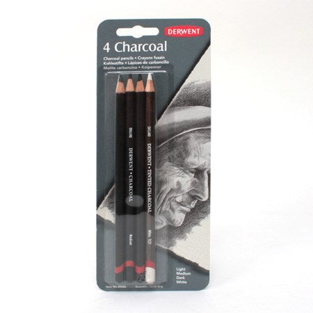 Ens. 4 crayons fusains