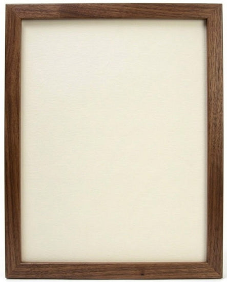 Cadre photo entre 2 vitres noyer 16 x 20