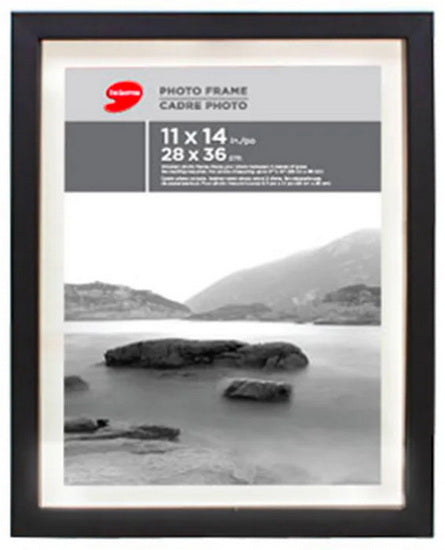 CADRE PHOTO ENTRE 2 VITRES Noir 11 X 14