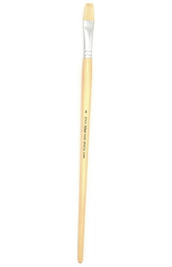 Eterna flat hog bristle paintbrush #8
