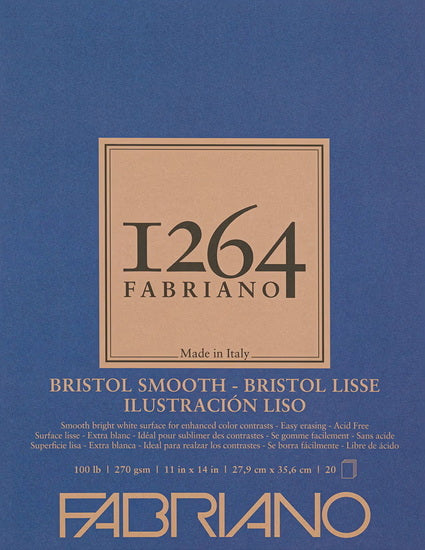 Bloc de papier bristol 1264 - 11 x 14 pouces inch - lisse grampersquaremeter