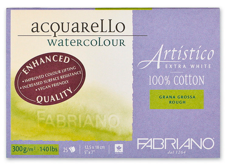 Aquarello Watercolour Paper - Extra White - TORCHON INCH - 5 X 7