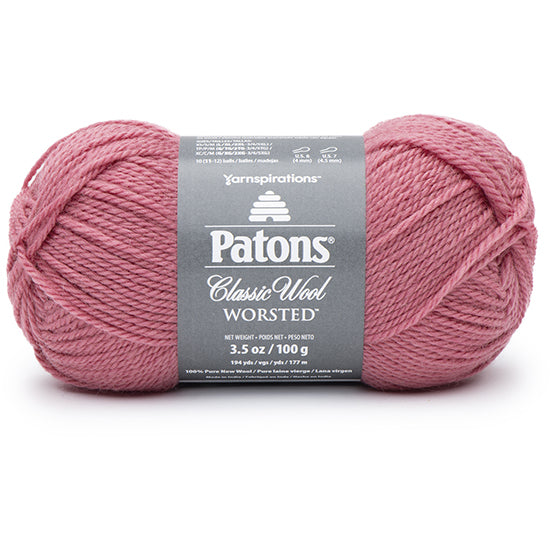 Classic wool yarn #4 - 100g - rose