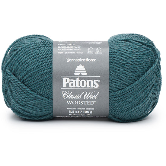 Classic wool yarn #4 - 100g - teal rich