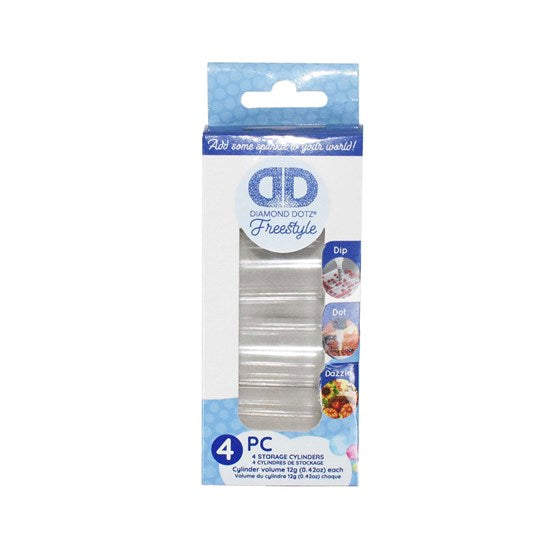 4-Pack Diamond Dotz Storage Cylinders