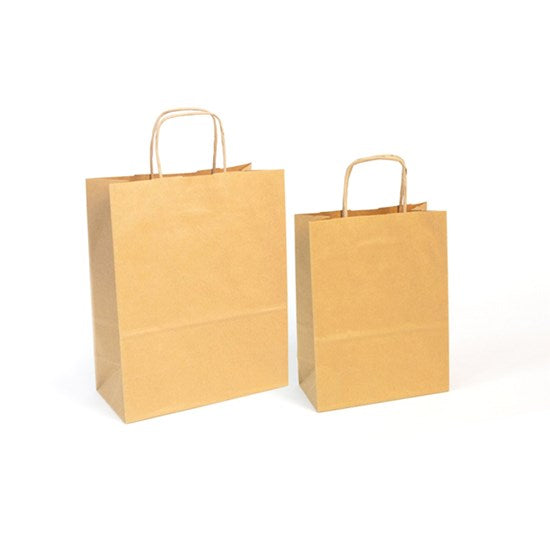 Sac cadeau papier kraft - or liter - 22 x 10 centimètres