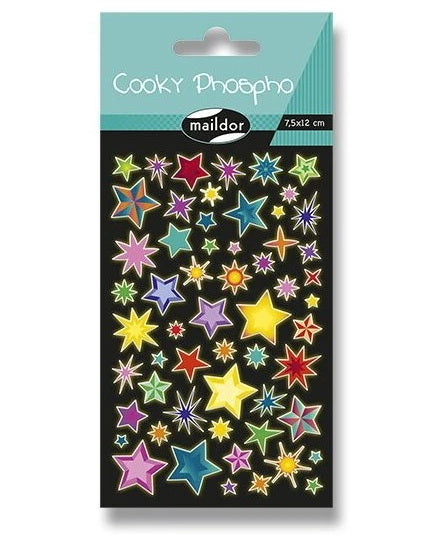 Autocollants phosphorescents Cooky : Étoiles