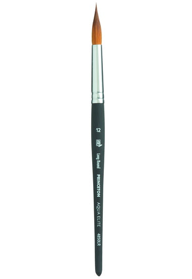Synthetic paintbrush - aqua elite - long round #12