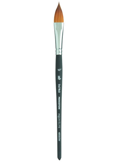 Synthetic paintbrush - aqua elite - oval wash - 1/2in