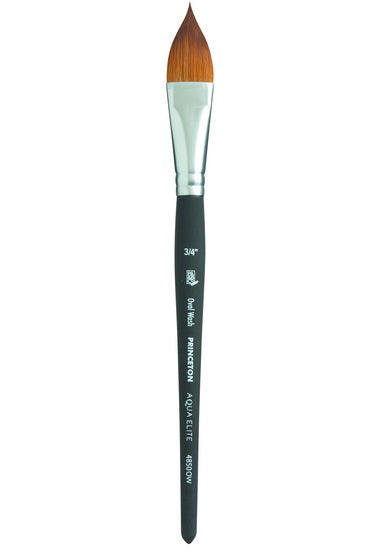 Synthetic paintbrush - aqua elite - oval wash - 3/4in