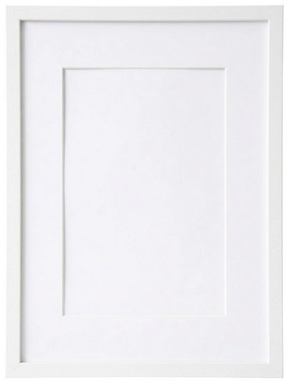 Cadre photo en bois blanc - 5x7po pp 3x4po
