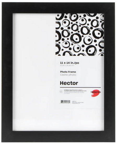 Cadre photo bois noir -11x14po