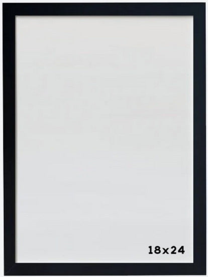 Photo Frame Black Wood - 18x24"