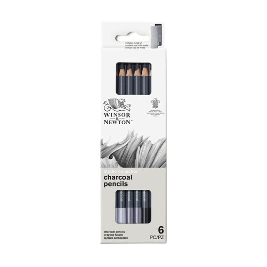 Ens. 6 crayons fusain studio