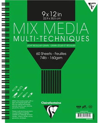 Mixed Media Pad - 160 g - 9 X 12 INCHES