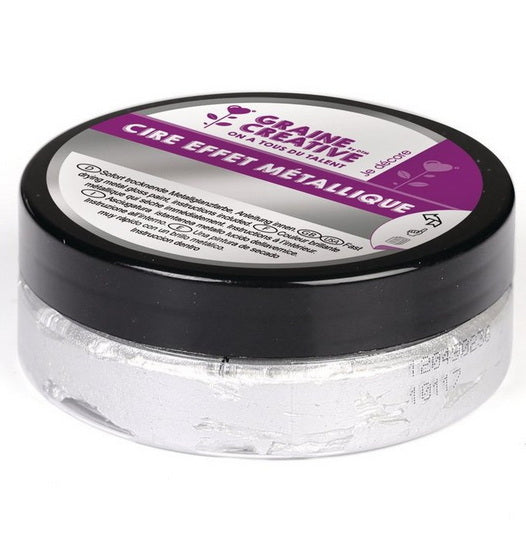 CIRE À EFFET MÉTALLIQUE - 62,5 G - Argent