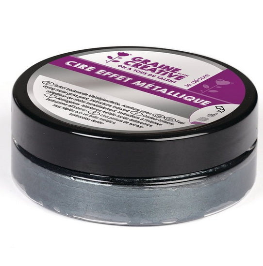 CIRE À EFFET MÉTALLIQUE - 62,5 G - Anthracite