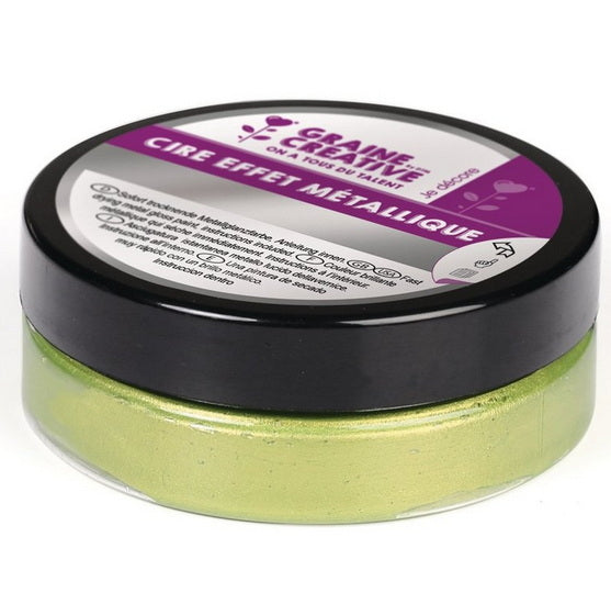 CIRE À EFFET MÉTALLIQUE - 62,5 G - Vert Anis