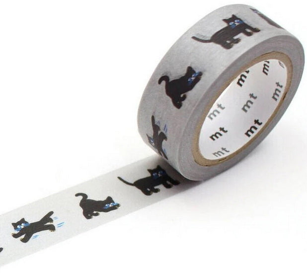 Washi Tape Black Cats - 15mmx7m