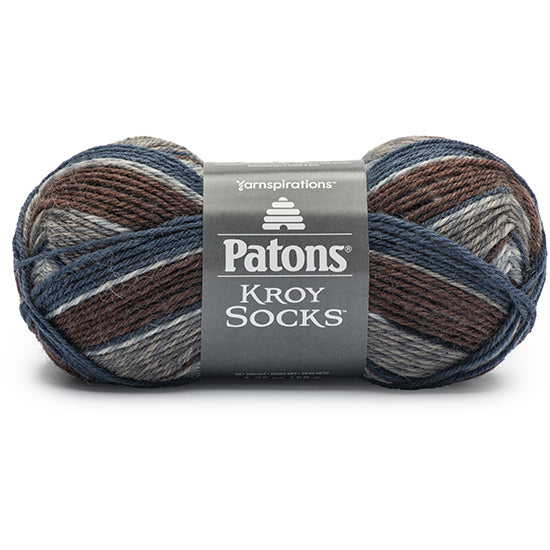 Kroy socks yarn #1 - 50g - blue-brown marne