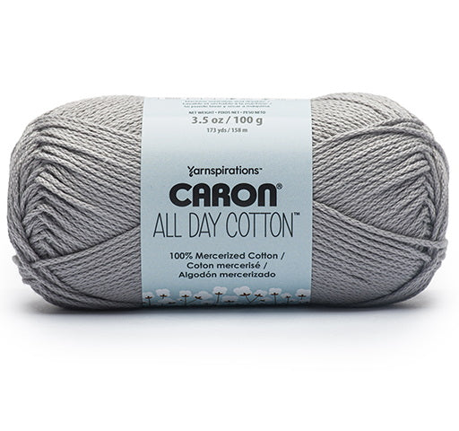 All day cotton yarn #4 - 100g - cloud gray
