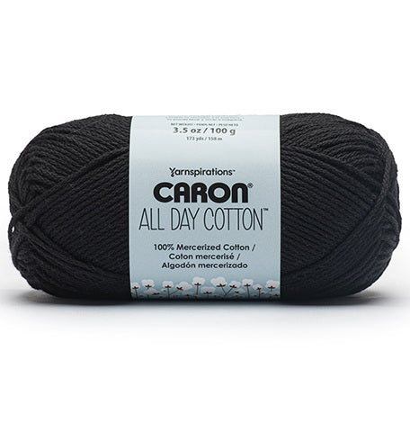 All day cotton yarn #4 - 100g - black