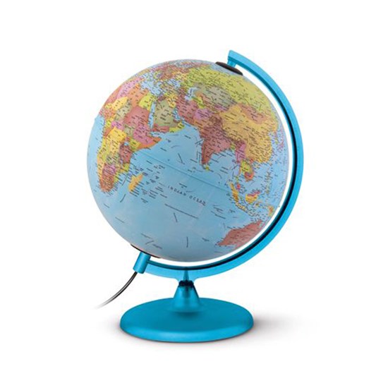 Globe géographique nuit et jour - en