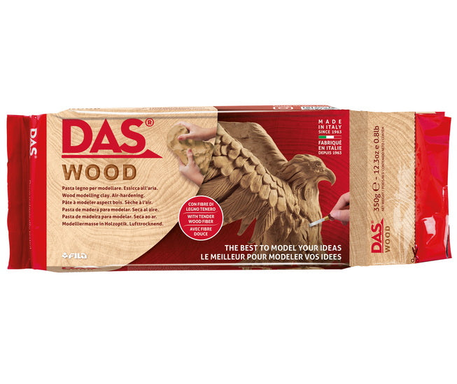 Pate à modeler autodurcissante - effet bois - 350g