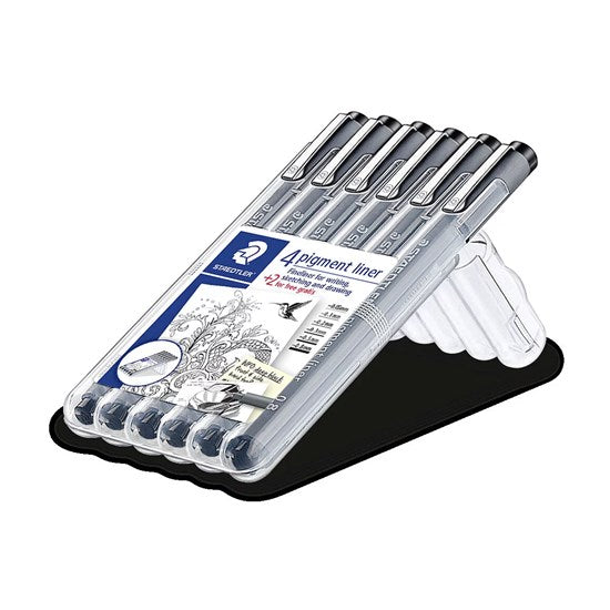 Ens. 6 feutres noirs