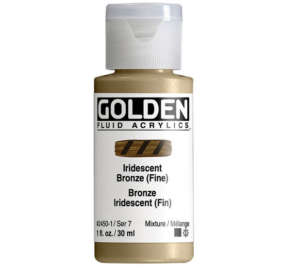 Acrylic fluid - 1 oz  iridescent bronze  s7