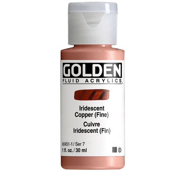 Acrylique fluide - 1 oz  cuivre iridescent  s7