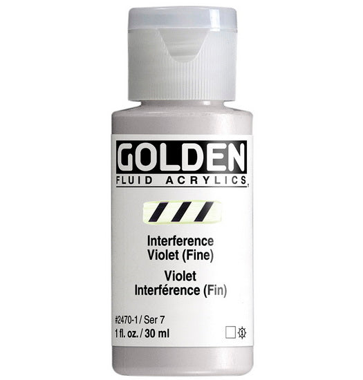Acrylic fluid - 1 oz  fine interference violet  s7
