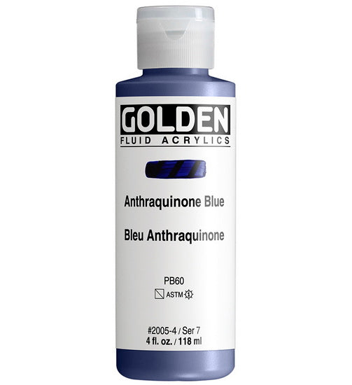 Acrylic fluid - 4 oz  anthraquinone blue  s7