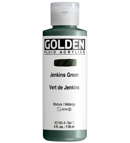 Acrylic fluid - 4 oz  jenkins green  s7
