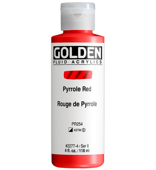 Acrylic fluid - 4 oz  pyrrole red  s8