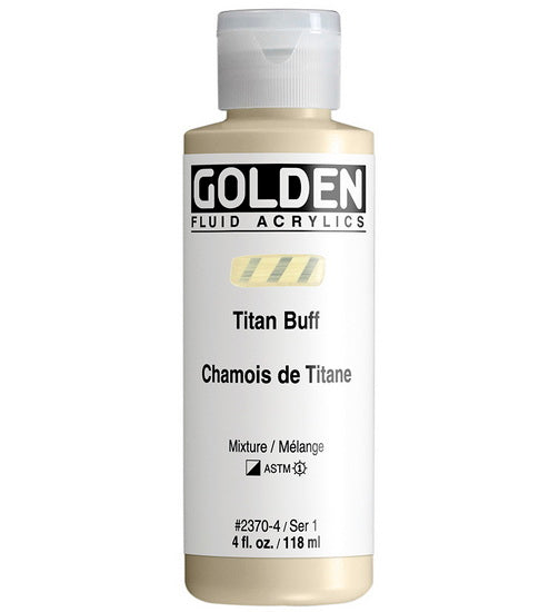 Acrylic fluid - 4 oz  titanium buff  s1