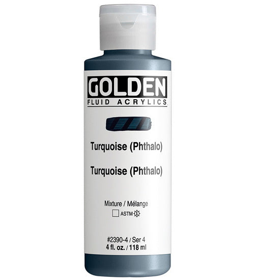 Acrylic fluid - 4 oz  phthalo turquoise  s4