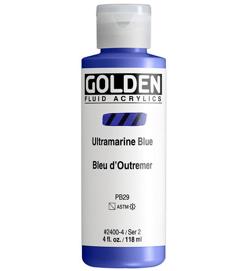 Acrylic fluid - 4 oz  ultramarine blue  s2