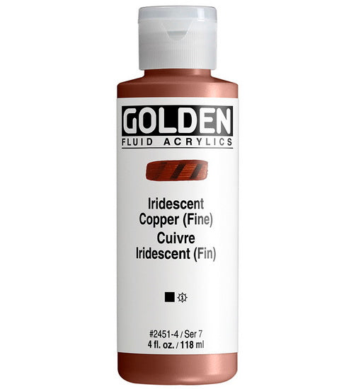 Acrylic fluid - 4 oz  iridescent copper  s7