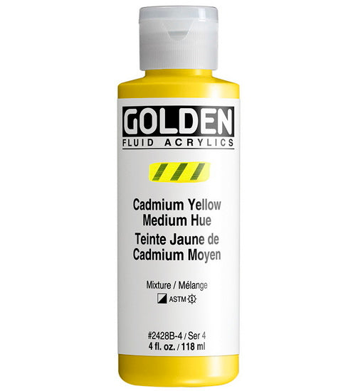 Acrylic fluid - 4 oz  cadmium red medium hue  s4