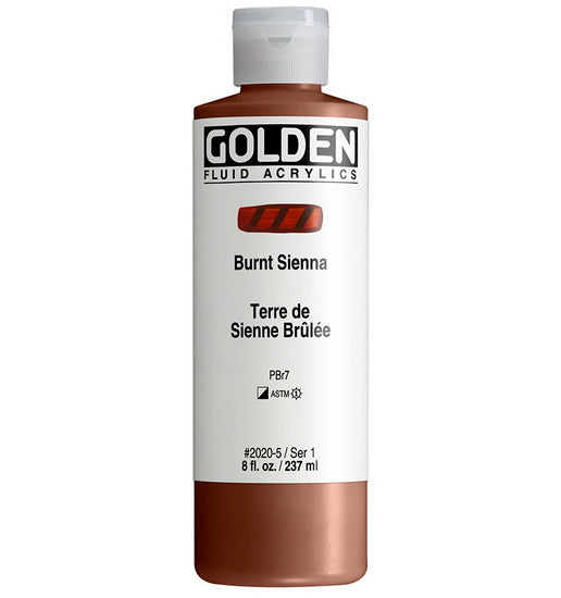 Acrylique fluide - 8 oz  sienne brulée  s1