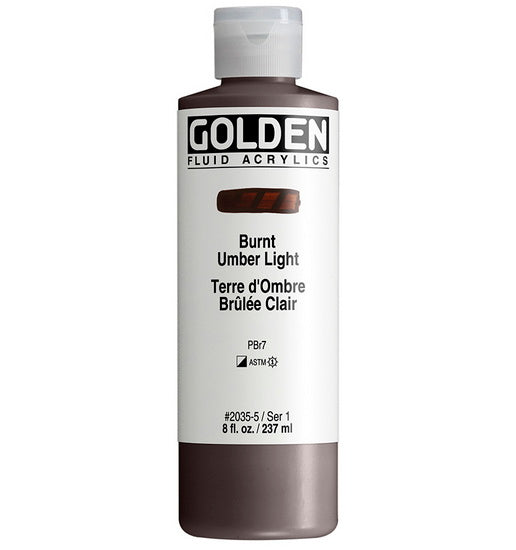 Acrylic fluid - 8 oz  light burnt umber  s1